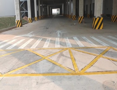 朔州朔州厂区道路标线施工